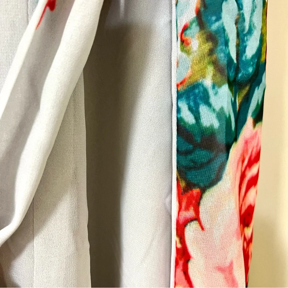 PL Gianni bini cold shoulder Floral maxi dress Size XS (Sleeves Altered) - Picture 8 of 14